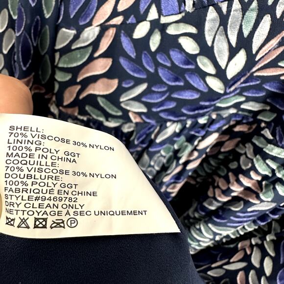 Shoshanna Tiered Embroidered Zanita Multicolor Long Sleeve Midi Dress Size 2 - Picture 8 of 16